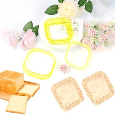 Imagem de Selador quadrado para sanduíche, sanduicheira, prensa de sanduíche, cortador de biscoito de torta de pão sanduíche para bricolage
