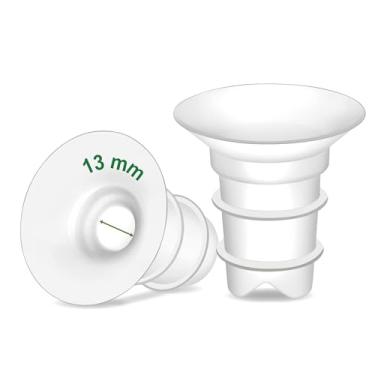 Imagem de Inserções de flange Maymom de 13 mm (longo Plus) compatíveis com flanges Freemie de 25 mm; compatível com flange Medela PersonalFit de 24 mm, flange Spectra 24 mm, Momcozy S9 Pro/S12 Pro, pacote com 2