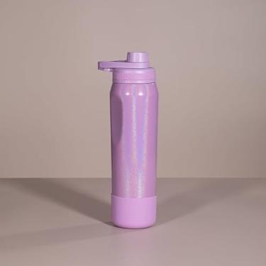Imagem de Garrafa Térmica de Água Inox Rainbow - 650ml ou 950ml, Ideal para Academia Esportes e Dia a Dia Mantém Bebidas Geladas por Muito Tempo(Roxo,Sem Personalização 950ml)