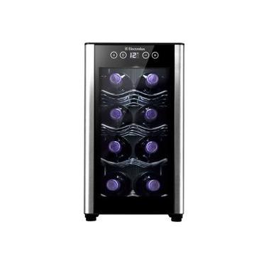 Imagem de Adega de Vinho Climatizada Electrolux 8 garrafas Uma Porta Acabamento em Alumínio (ACB08) Bivolt