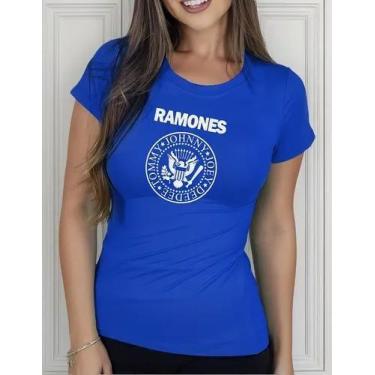 Imagem de Camiseta Camisa de Algodão Adulto Masculina Feminina  Banda de Rock Ra