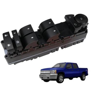 Imagem de Interruptor mestre de janela 20835552 para Chevy Tahoe 4.8 5.3, 2007-2013 Silverado 1500 4.3 4.8 5.3 6.2 6.2, para GMC Sierra 1500 4.8 5.3 6.3 6.2. 0 6.2 cm
