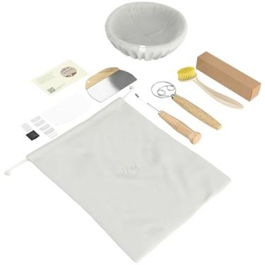 Imagem de conjunto de cesta à prova de pão banneton