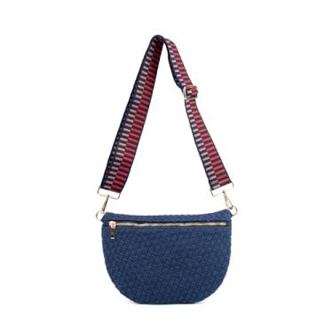 Imagem de Babs + Birdie The Fiona | Bolsa de tecido | Bolsa tiracolo de tecido elegante | Alça ajustável para festivais de viagem e todos os dias, Jeans, Casual