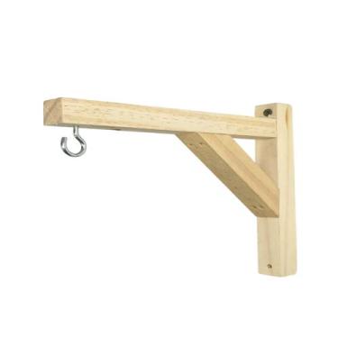 Imagem de Suporte De Parede 30cm Mão Francesa De Madeira Para Vaso - PlantaImpor