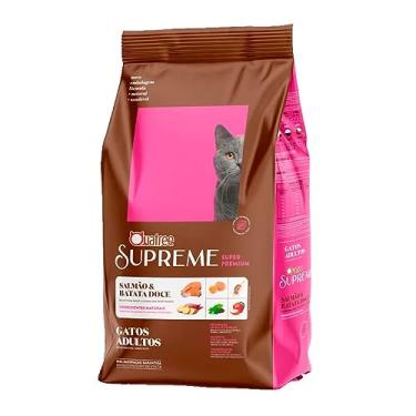 Imagem de Quatree Supreme Sabor Salmão e Batata Doce Gatos Adultos 10,1kg