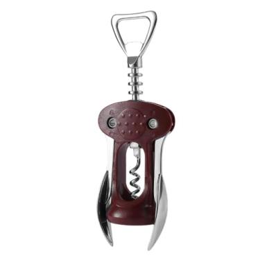 Imagem de Saca-rolhas de vinho de metal ferramenta de metal fácil de abrir saca-rolhas alado multifuncional saca-rolhas de vinho design de alavanca de saca-rolhas de vinho fácil de torcer e puxar rolhas