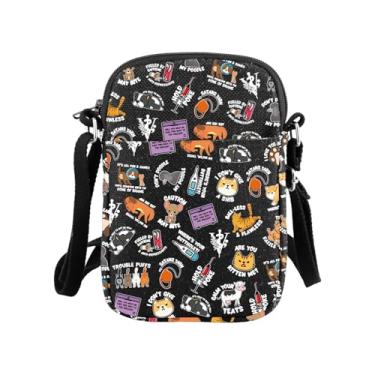 Imagem de MNIGIU Bolsa tiracolo engraçada Vet Med preta, presente veterinário, tecnologia, presente para amantes de animais, meme, bolsa de mão veterinária, Bolsa transversal veterinária, Engraçado