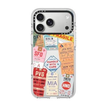 Imagem de CASETiFY Capa transparente para iPhone 17 Pro Max [não amarela/Magsafe/2 m. Proteção contra quedas de grau militar 3X] - AirTags - Transparente