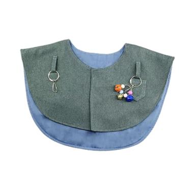 Imagem de Generic Protetor de ombro anti -scratch de, xale, pendurar brinquedos de tornozelo de pássaro guarda, fralda de pássaro para tentilhões pequenos meio, Cinza Azulado