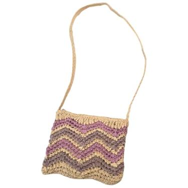 Imagem de Bolsa Artesanal Lateral Listrada Transversal Casual Praia
