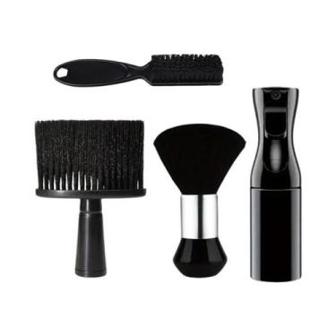 Imagem de Conjunto Profissional De 3/4 Escovas De Cabelo Macias Com Spray E Remo