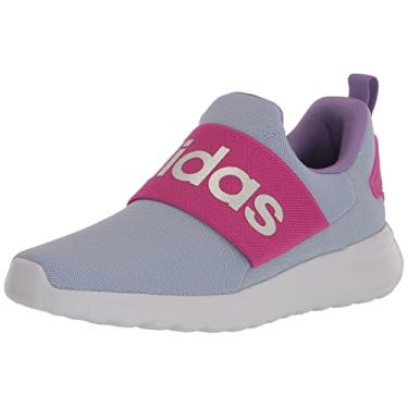 Imagem de adidas Tênis de corrida infantil unissex Lite Racer Adapt 4.0, Blue Dawn/Lucid Fúcsia/Violeta Fusion, 4.5 Big Kid