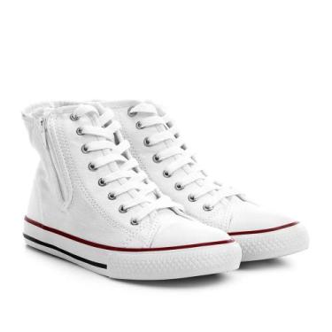 Imagem de Tenis Infanto Juvenil Diversão Star Unissex Canvas Hi Ziper Cano Médio