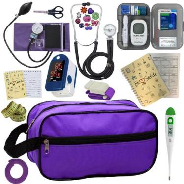 Imagem de Kit De Enfermagem Completo Medidor Glicose Aparelho Pressao - PREMIUM,