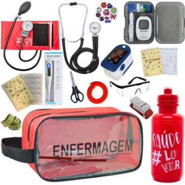 Imagem de Kit De Enfermagem Completo Medidor Glicose Aparelho Pressao - P.A. MED