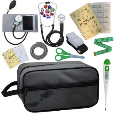 Imagem de Kit Enfermagem Profissional Glicose Estagio Saude Completo - PREMIUM, 
