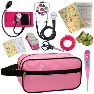 Imagem de Kit Enfermagem Profissional Glicose Estagio Saude Completo - PREMIUM, 