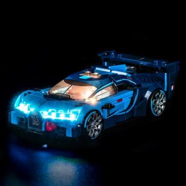 Imagem de BrickBling LED Light Compatible with Lego Speed Champions Bugatti Vision GT Hyper 77253 - Not Come with Car (77253)