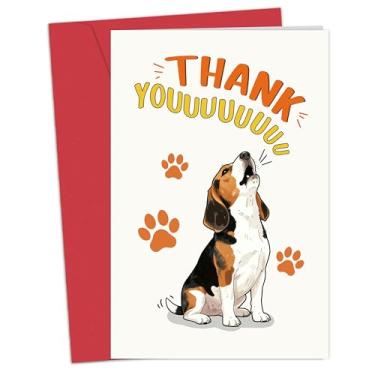 Imagem de Funny Dog Thank You Card for Men Women, Appreciation Card for Pet Lover, Humor Thank You Gift for Vet, Pet Sitter, Friend, or Family