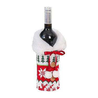 Imagem de Sweater de Capa Garrafa Vinho Roupa Decoração Mesa Feriados Festivais Jantar Dia Ação Graças Festa