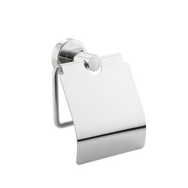 Imagem de Suporte de papel higiênico com capa à prova d'água, suporte de rolo de lenços para organização e armazenamento de banheiro, suporte de papel higiênico, suporte de papel higiênico montado na parede