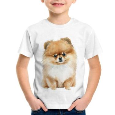 Imagem de Camiseta Infantil Cachorro Spitz Alemão Lulu da pomerânia - Foca na Mo
