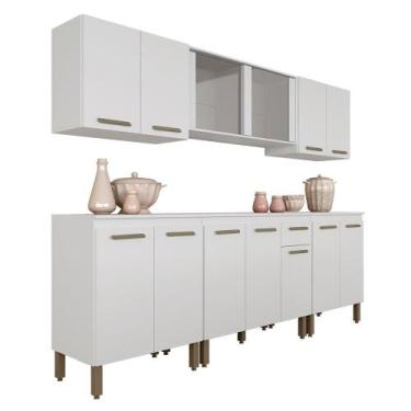 Imagem de Cozinha Modulada 13 Portas 6 Peças Tieli Branco - Móveis Arapongas - M