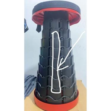 Imagem de Banqueta Banco Retrátil Portátil Pesca Com Alça Telescópica