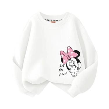 Imagem de Moletom De Manga Longa Para Bebês Meninas E Meninos Da Disney Minnie, 