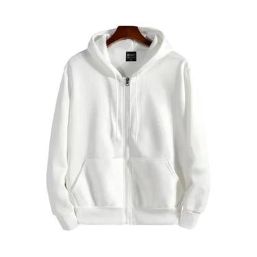 Imagem de Moletom Masculino Com Zíper De Manga Longa Casual Para Outono Inverno 