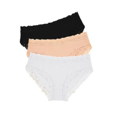 Imagem de Conjunto De Calcinhas De Renda Sexy Para Mulheres, Floral, Baixa Cintu