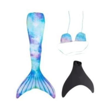 Imagem de Fantasia De Cauda De Sereia Para Crianças E Adultos, Presente De Festa