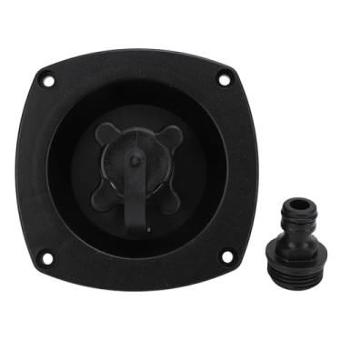 Imagem de Eujgoov Conector de Entrada de água Rv Com Válvula de Retenção, Flange de Preenchimento de água para Motorhome, Campervan, Atv, Iate (Preto)