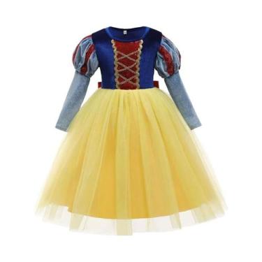Imagem de Fantasia De Princesa Branca De Neve Para Meninas, Vestido De Cosplay C