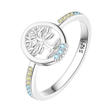 Imagem de Anel De Noivado E Casamento Feminino Em Prata 925 Com Zircônia Rosa Em