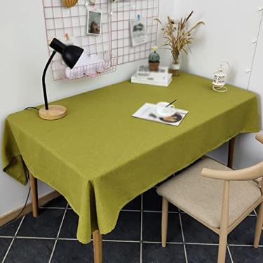 Imagem de Toalha de mesa de cor pura toalha de mesa de centro toalha de mesa retangular toalha de mesa impermeável decoração de festa toalha de mesa (cor: 17 especificações: 100 * 160 cm)