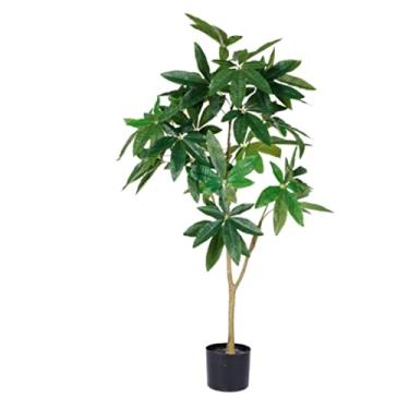 Imagem de SLGGPJBU Plantas falsas planta artificial estilo nórdico árvore falsa sala de estar quarto decoração plantas artificiais planta verde criativo vaso simulação árvore plantas artificiais interior