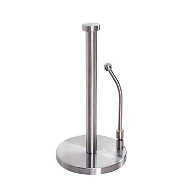 Imagem de HHHJQFAAT Caixa de lenços de papel de cozinha suporte de toalha de bancada com base pesada, dispensador de toalha de papel de aço inoxidável para rolos de papel toalha padrão