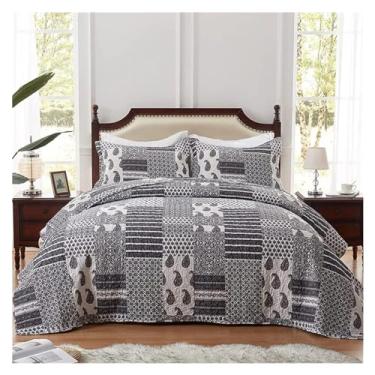 Imagem de Conjunto de colcha de edredom acolchoado, 3 peças, conjunto de colcha, edredom para todas as estações (3 queen)