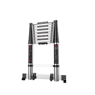 Imagem de Escada reta multifuncional de alumínio, engrossamento de alumínio, escada dobrável para uso doméstico multifuncional 5,5 m