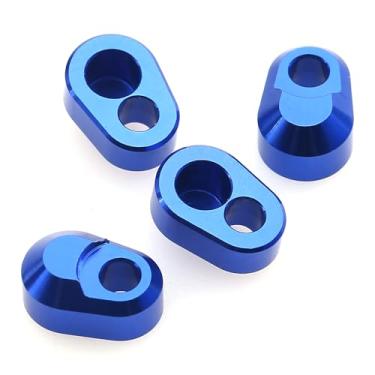 Imagem de Retentor de pino de dobradiça de 4 peças para TRAXXAS 1/5 X-MAXX 6S 8S XRT RC Carro Azul