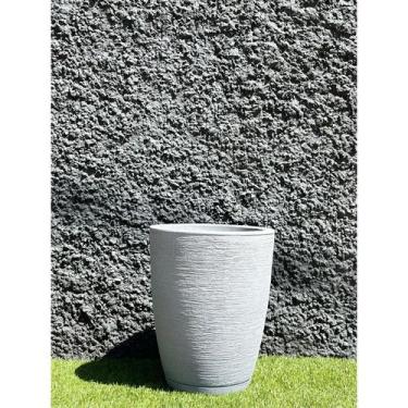 Imagem de Vaso para Plantas Decorativo em Polietileno Coluna Bojo Escovado C/ Pr