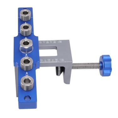 Imagem de LiebeWH Kit de Gabarito para Cavilha de Liga de Alumínio, Fácil Posicionamento, Ferramenta de Furo de Bolso Durável, Acessórios de Marcenaria para Perfuração Precisa e Profundidade Ajustável