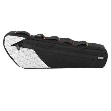 Imagem de Fabater Bolsa de Armazenamento para Quadro de Bicicleta, Bolsa Triangular para Bicicleta de 2,5L, Bolsas para Bicicletas Sob o Tubo, Pacote de Ciclismo para Telefone, Carteira (Cor da luz branca)