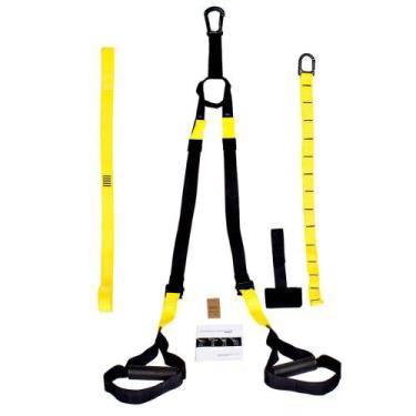 Imagem de Fita de Suspensão Modelo TRX Profissional Yangfit, Amarelo