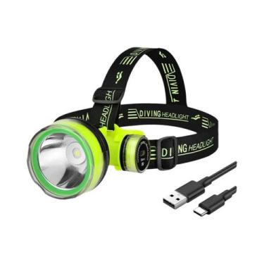 Imagem de Lanterna De Mergulho LED Recarregável 200M Luz Forte Profissional Para