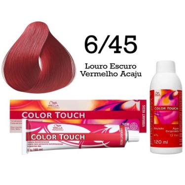 Imagem de Tonalizante Color Touch 6.45 Louro Escuro Vermelho Acaju Emulsão Ox  W