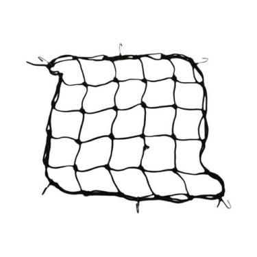 Imagem de Rede Elástica Para Bagagem De Moto 30x30cm 40x40cm Com Ganchos Para Ar