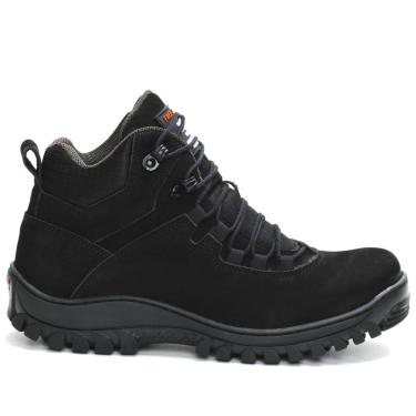 Imagem de Bota Adventure Couro Masculina Cadarço Cano Médio-Masculino